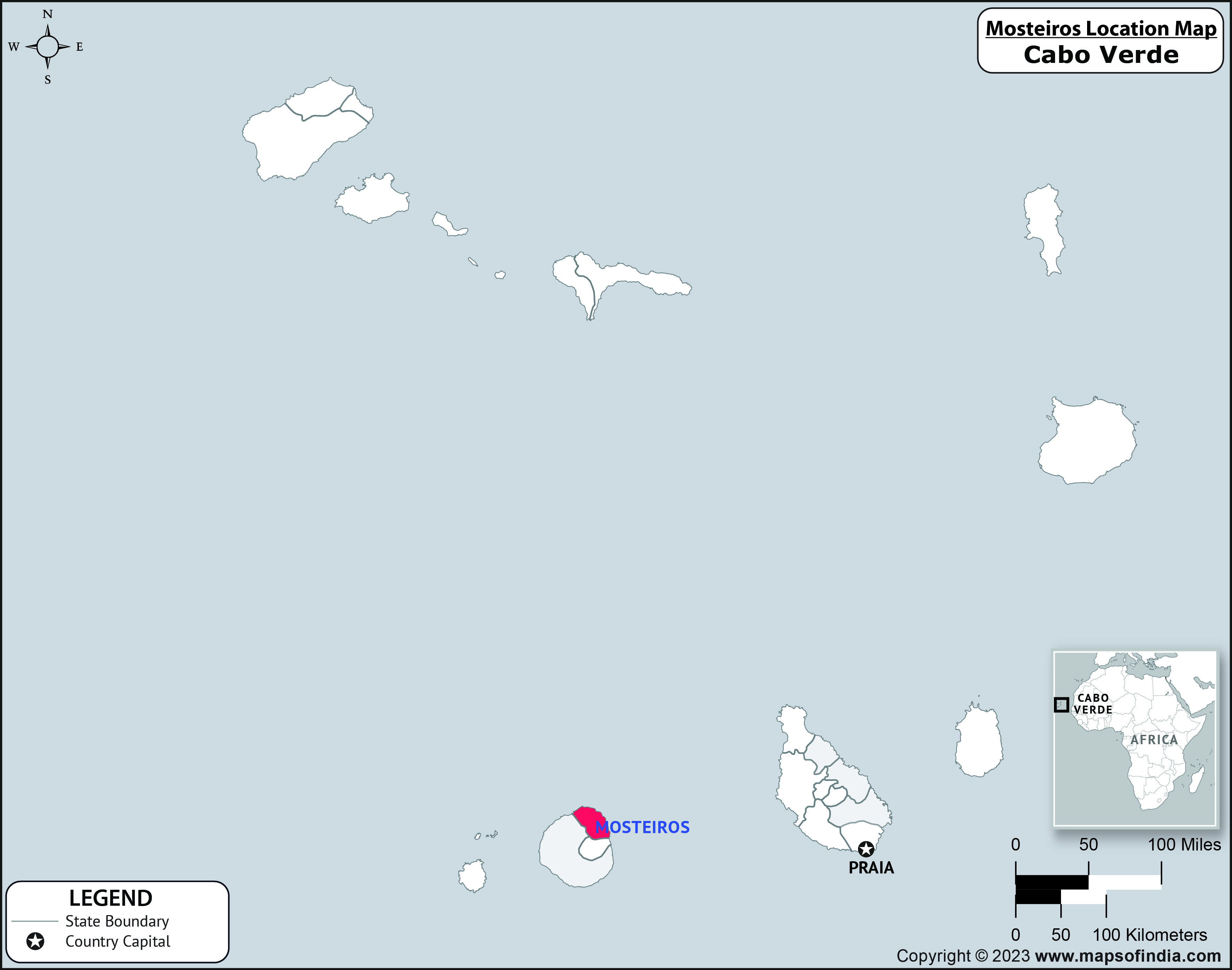 Mosteiros Location Map