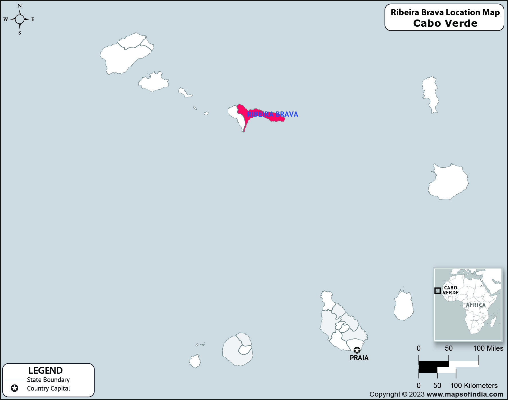 Ribeira Brava Location Map