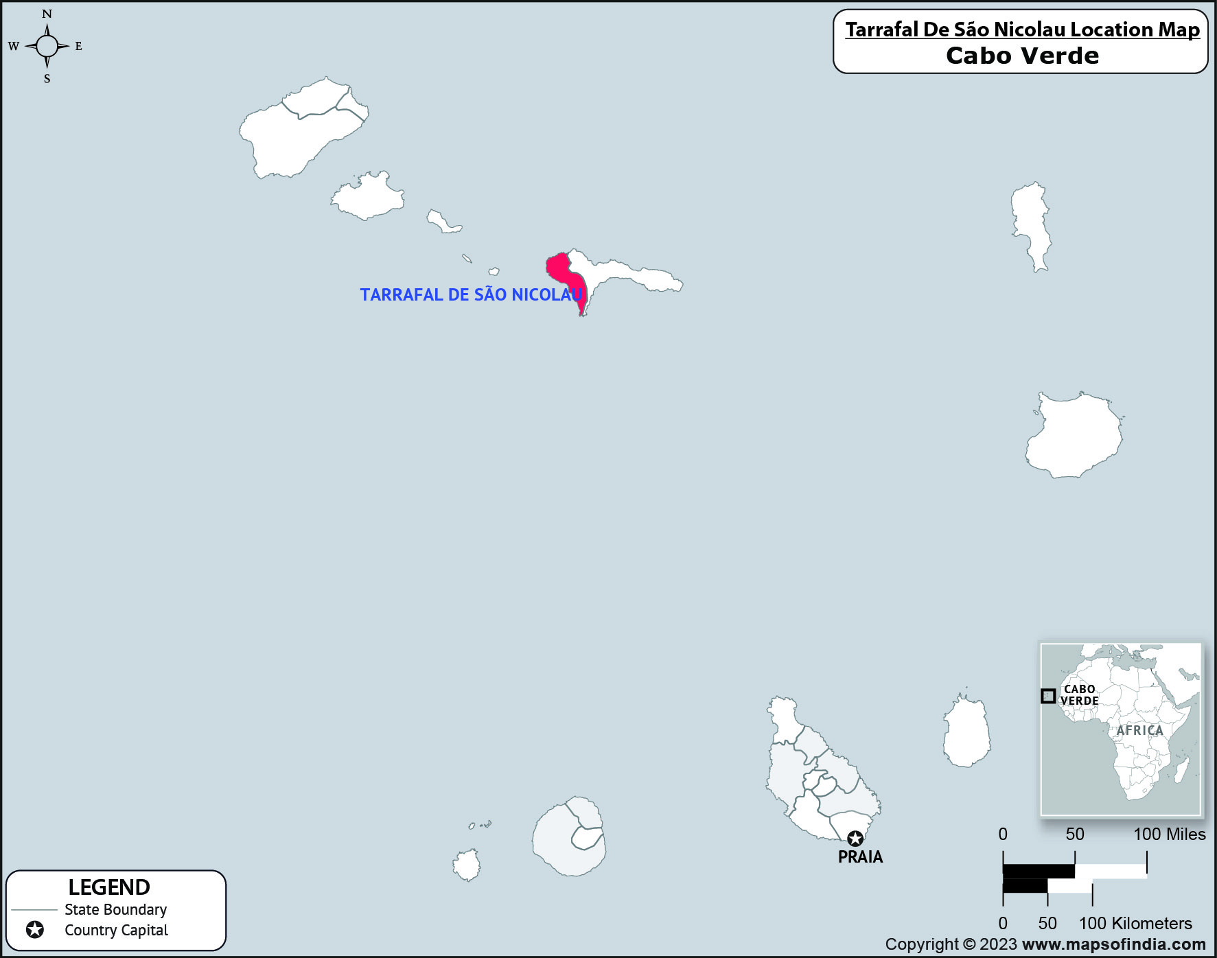 Tarrafal De Sao Nicolau Location Map