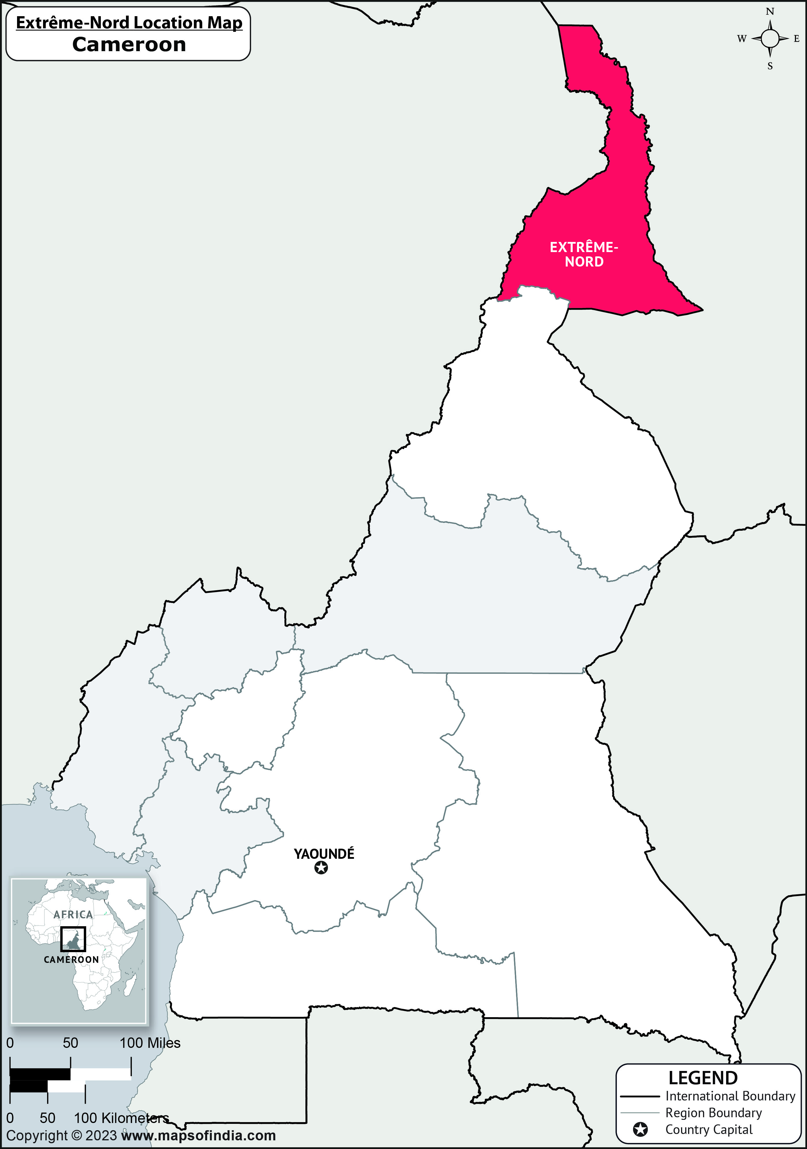 Extreme Nord Location Map