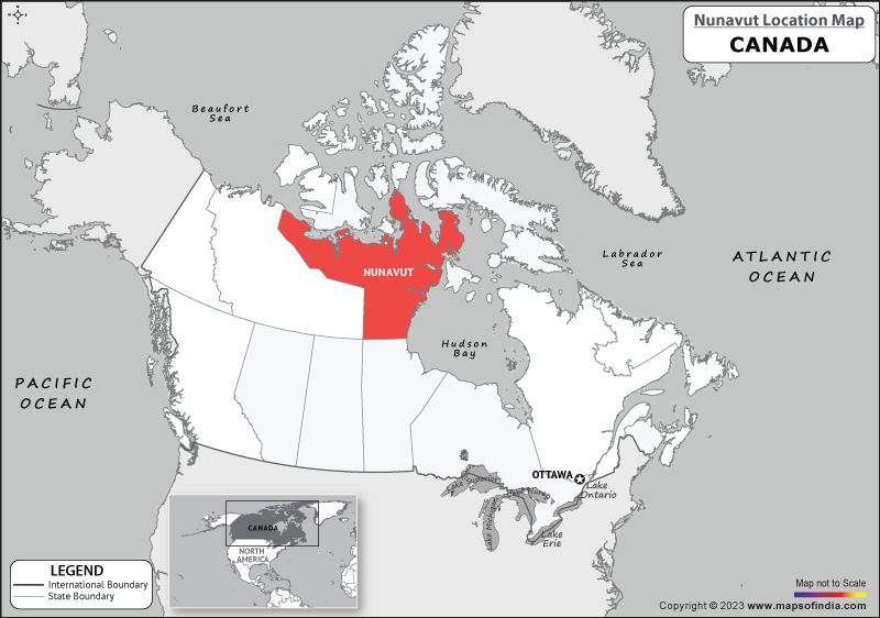 nunavut Location Map