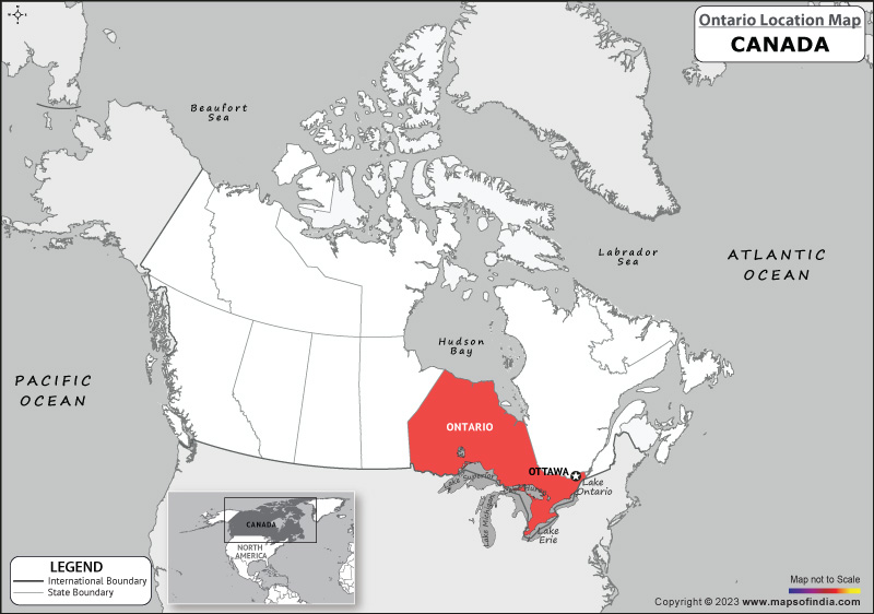 ontario Location Map