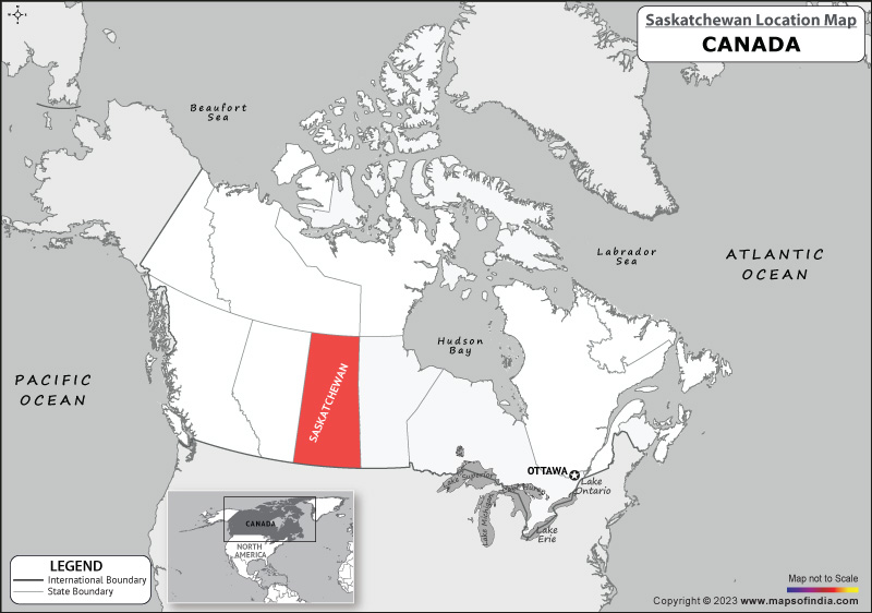 saskatchewan Location Map