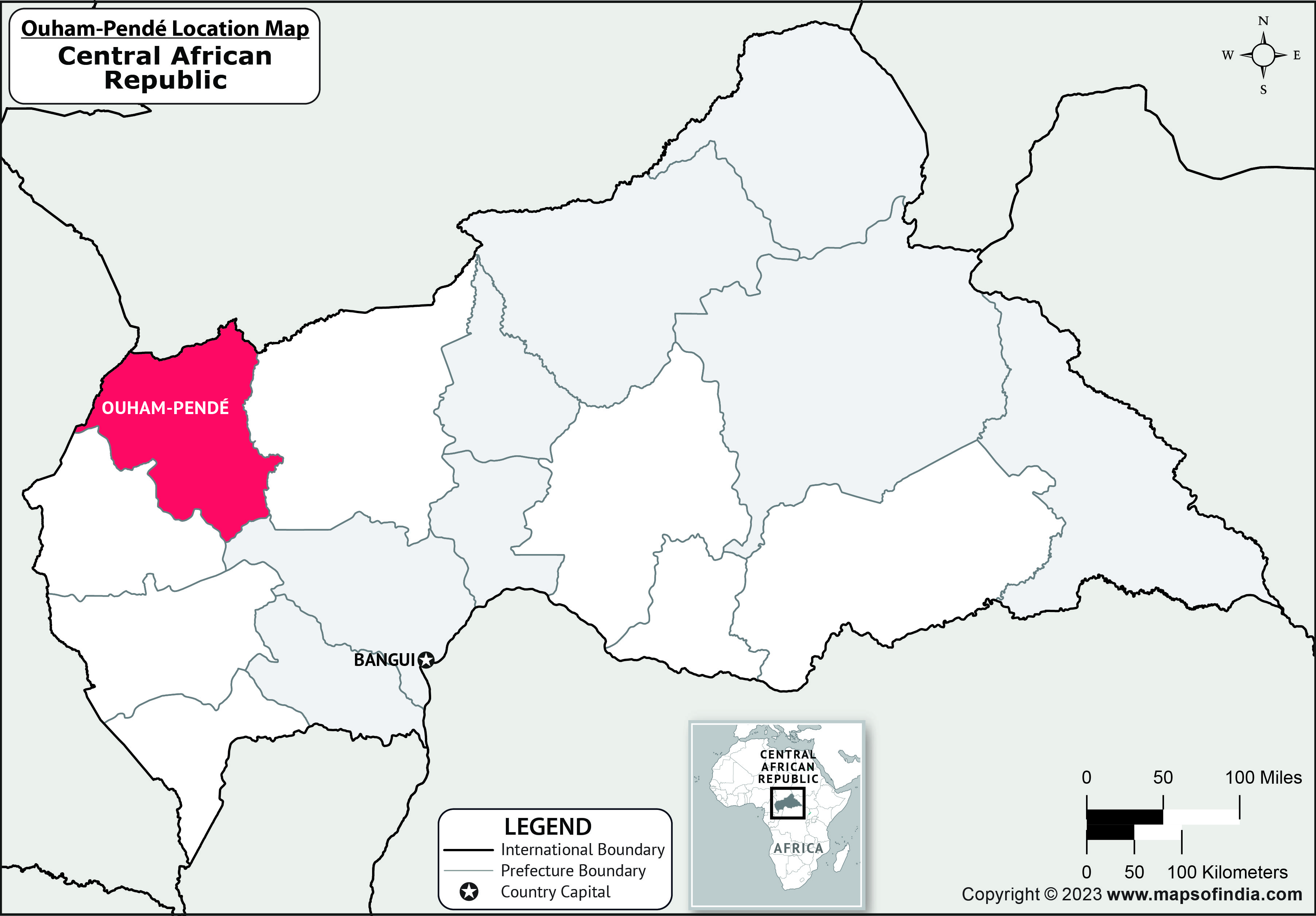 Where is Ouham Pend Located in Central African Republic? Ouham Pend
