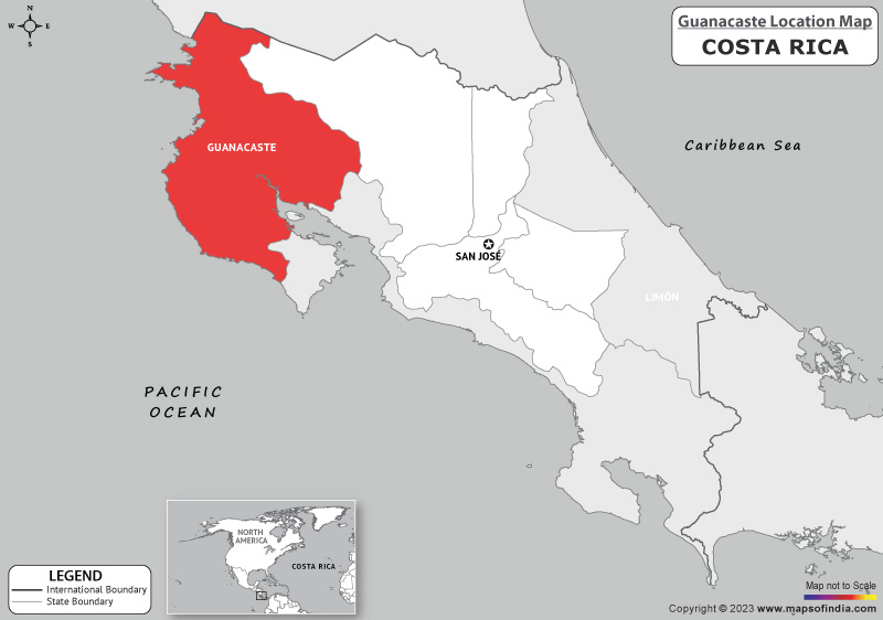 guanacaste Location Map