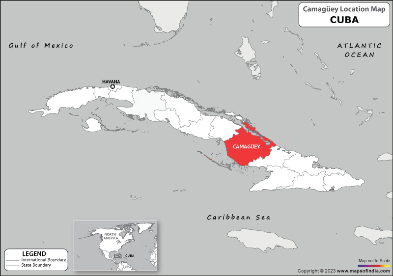 camaguey Location Map