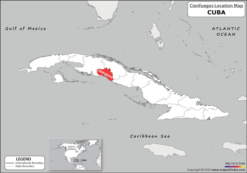 cienfuegos Location Map