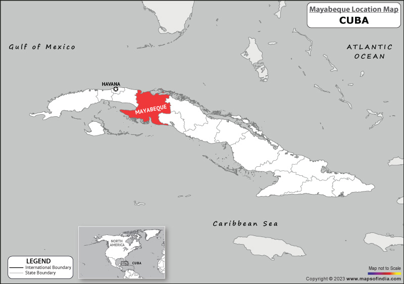 mayabeque Location Map