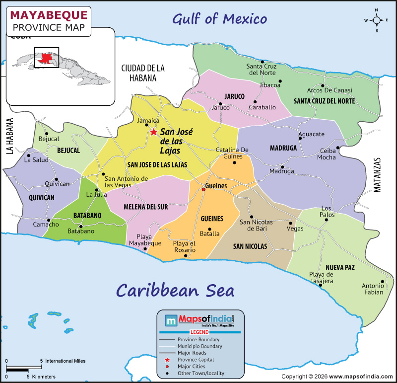 Mayabeque Map | Location and Geography of Mayabeque Cuba Mayabeque map showing location, boundaries, major cities and geographical features of the Republic of las in Iran