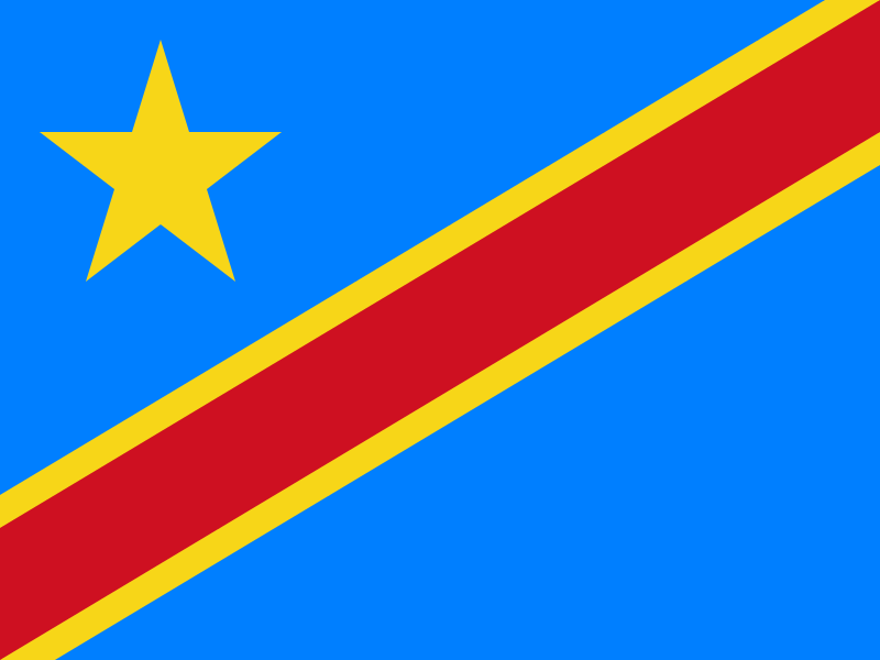 Democratic Republic of the Congo National Flag