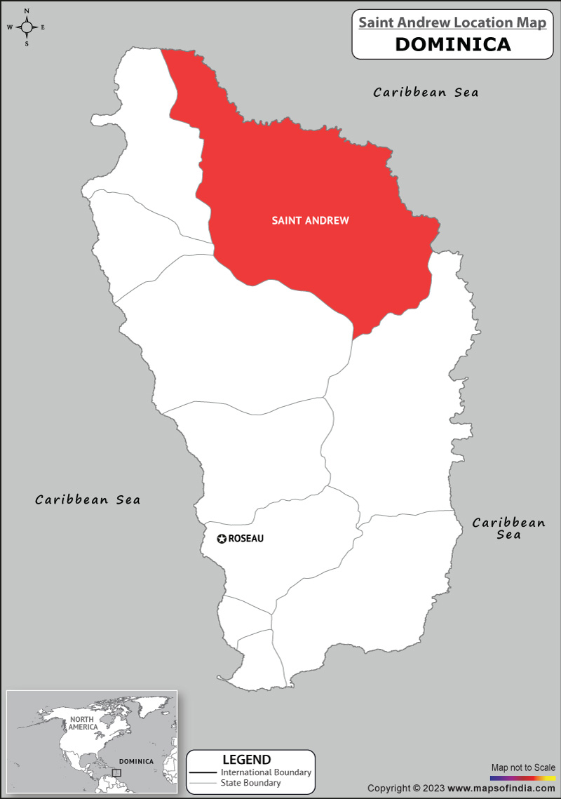 Saint Andrew Location Map