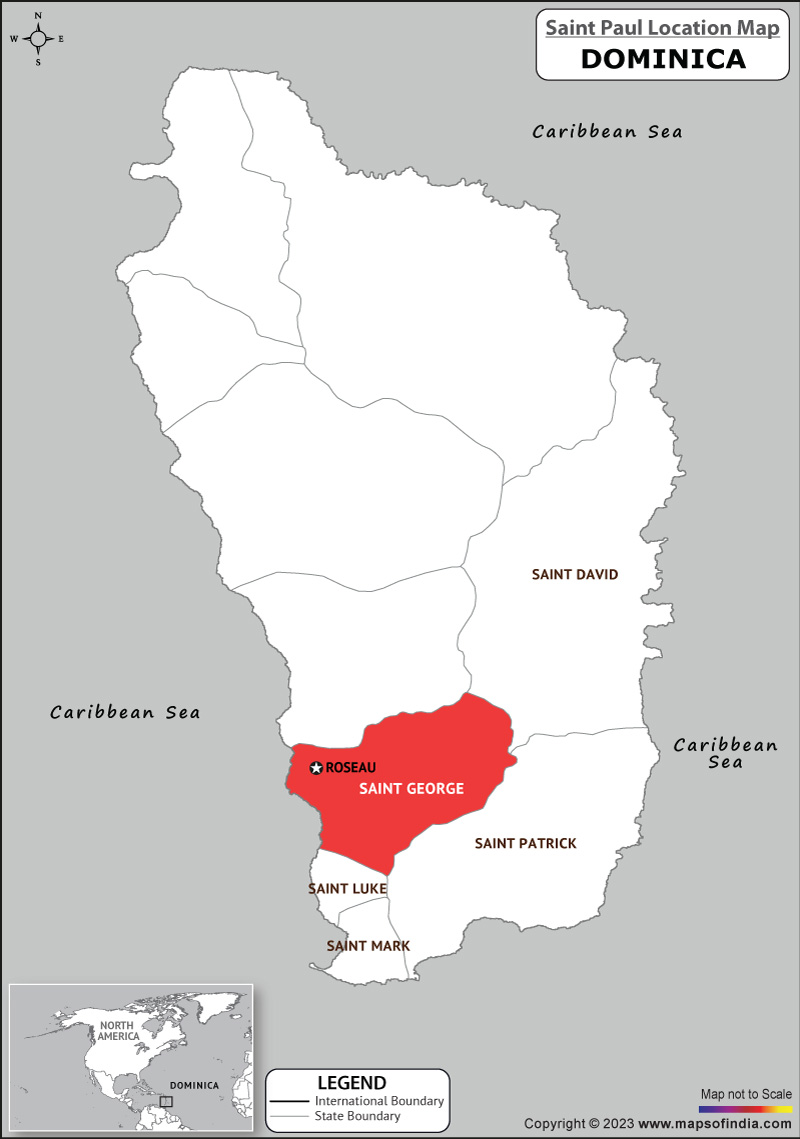Saint George Location Map