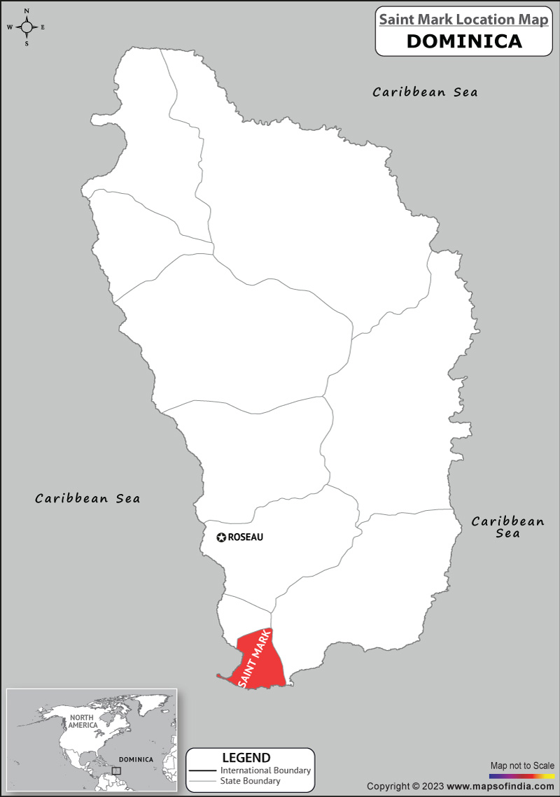 Saint Mark Location Map