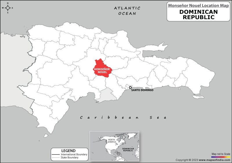 Monsenor Nouel Location Map