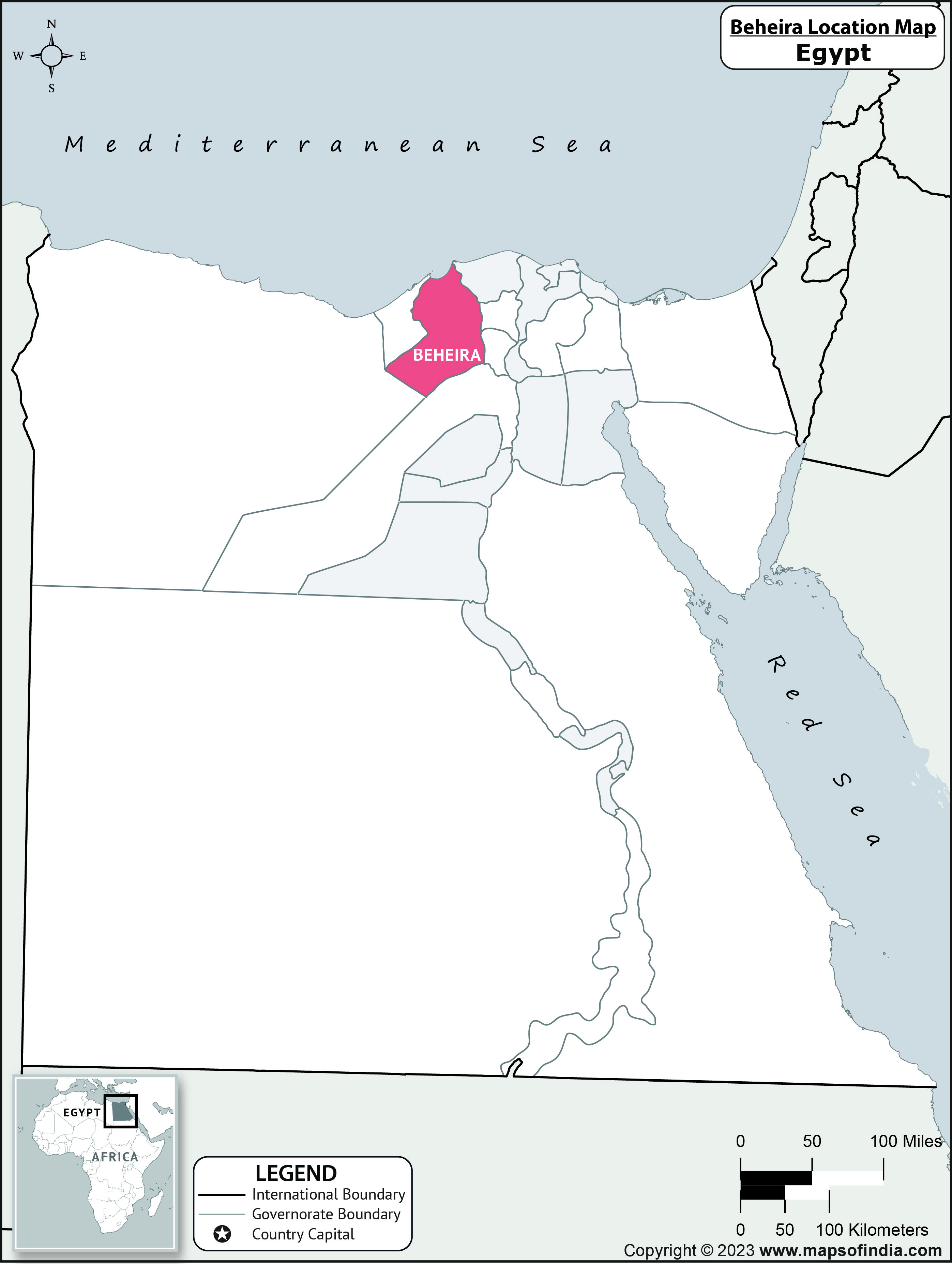 Beheira Location Map