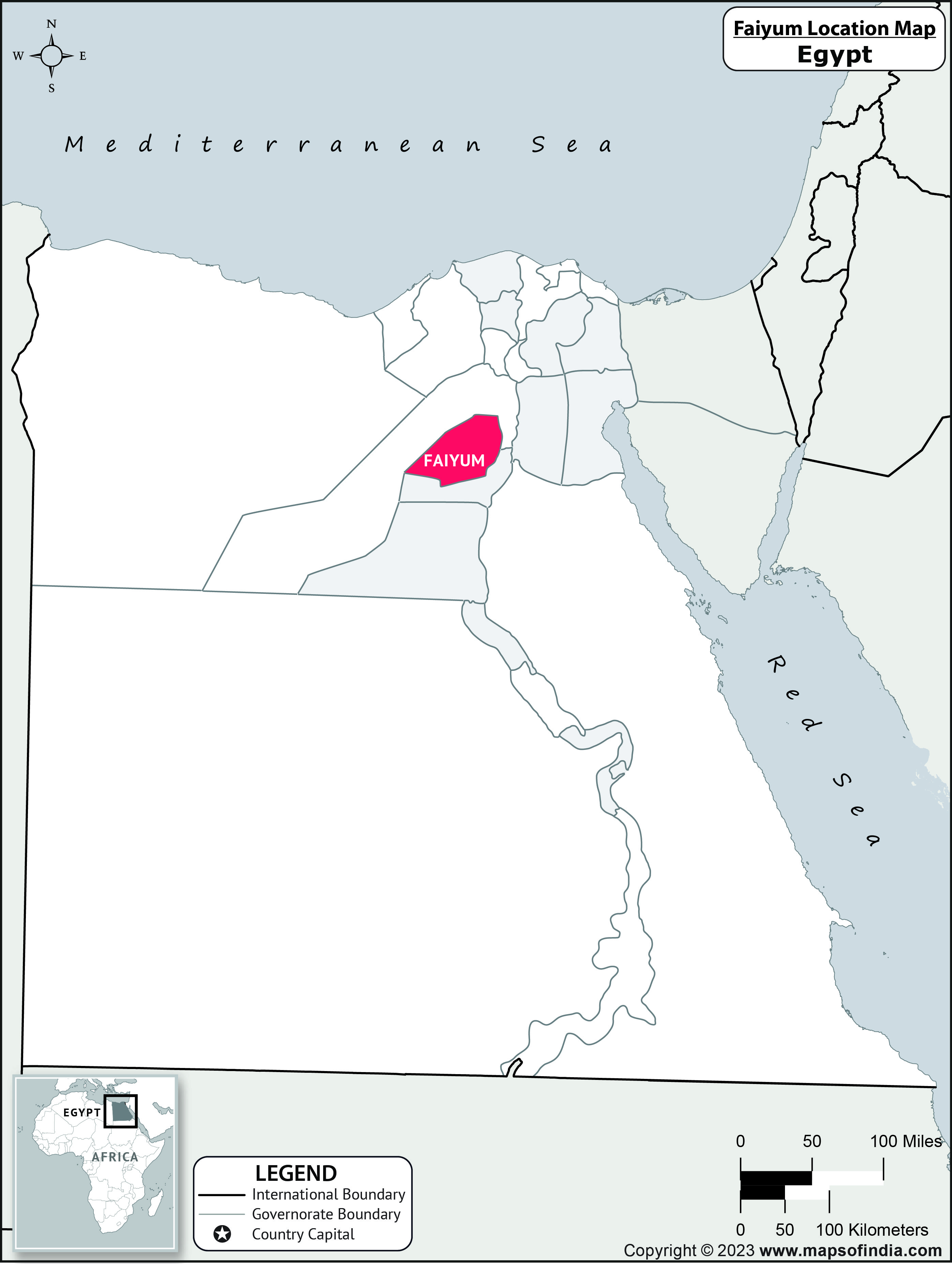 Faiyum Location Map