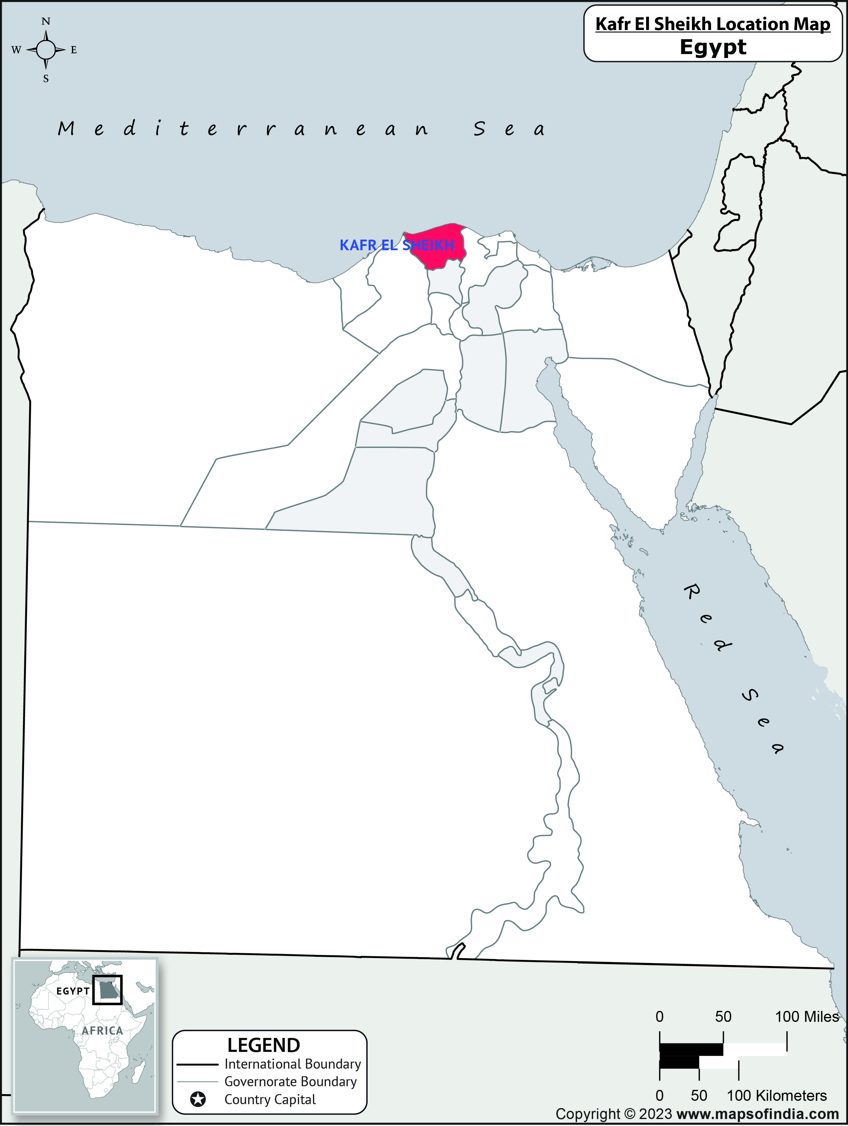 Map of Kafr El Sheikh Location Kafr El Sheikh Location Map