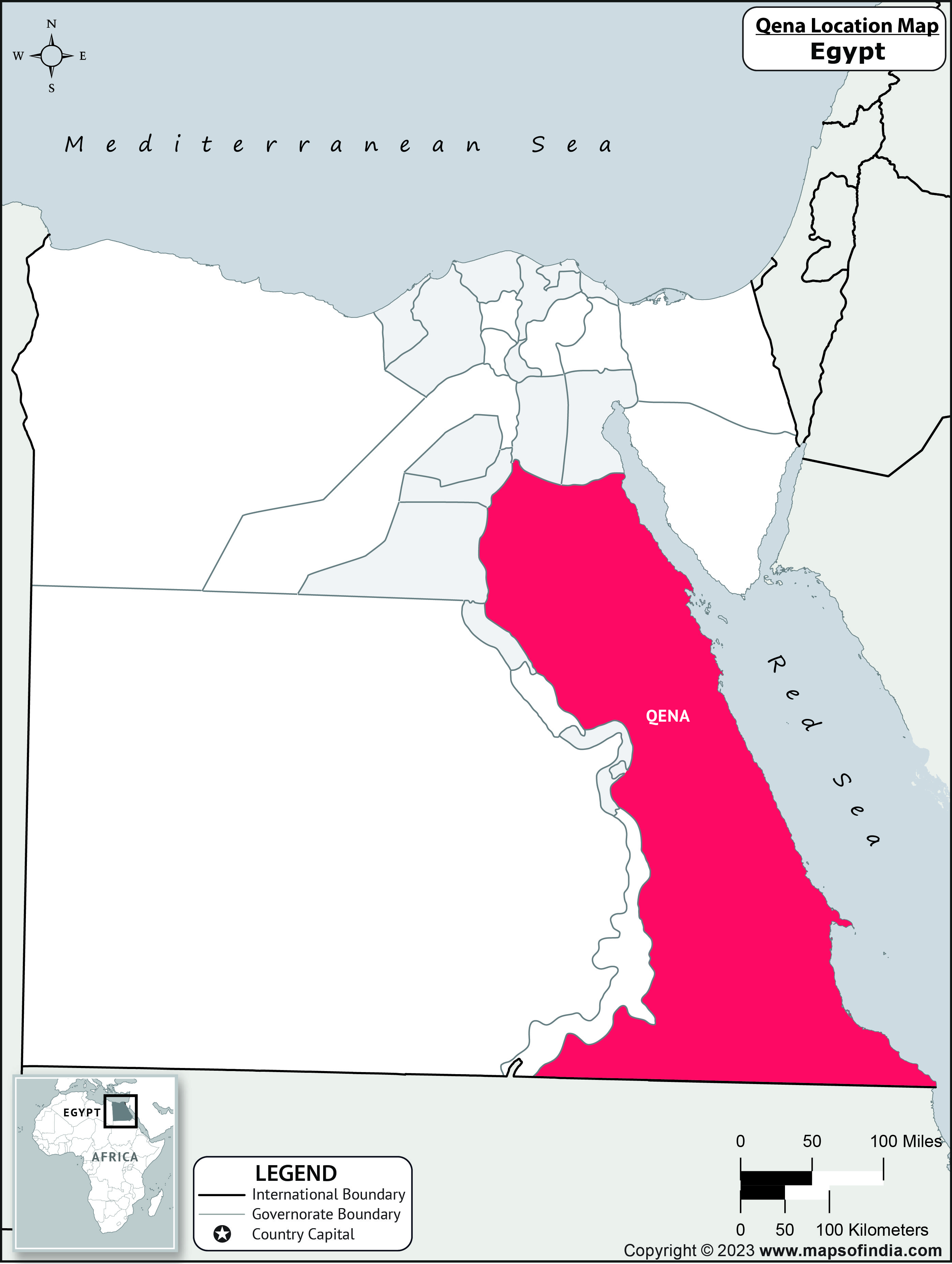 Qena Location Map