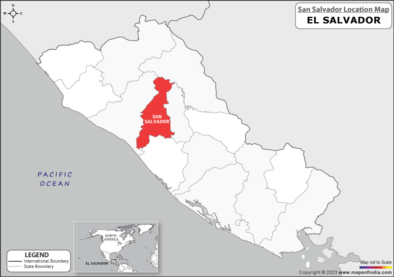 San Salvador Location Map