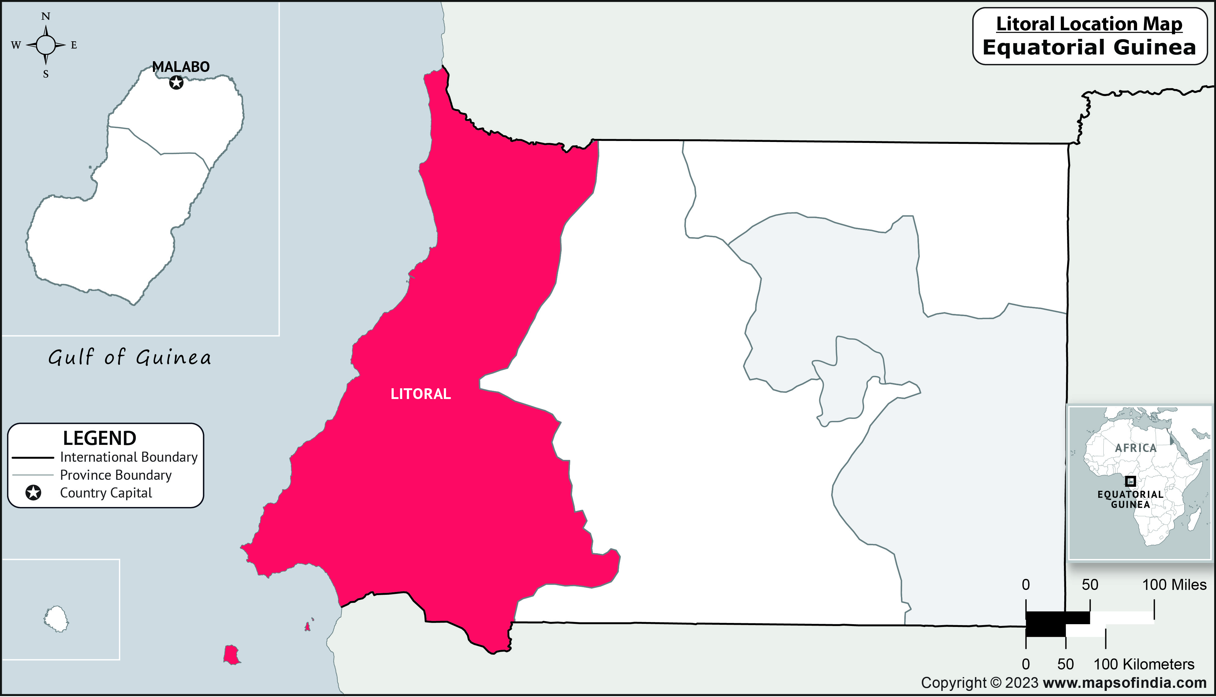 Litoral Location Map