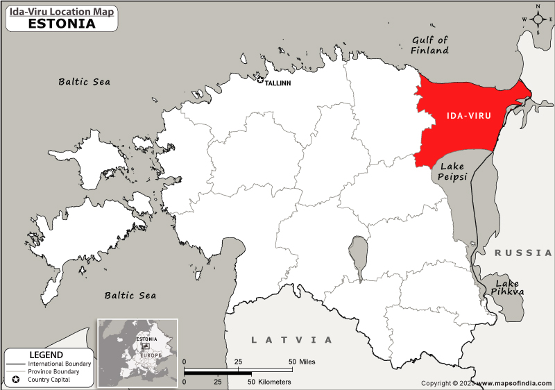 Ida Viru Location Map
