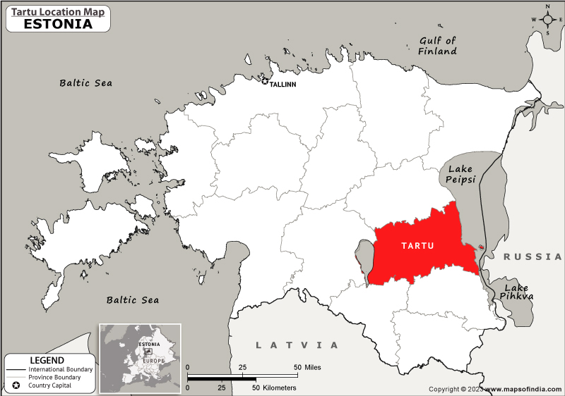 Tartu Location Map