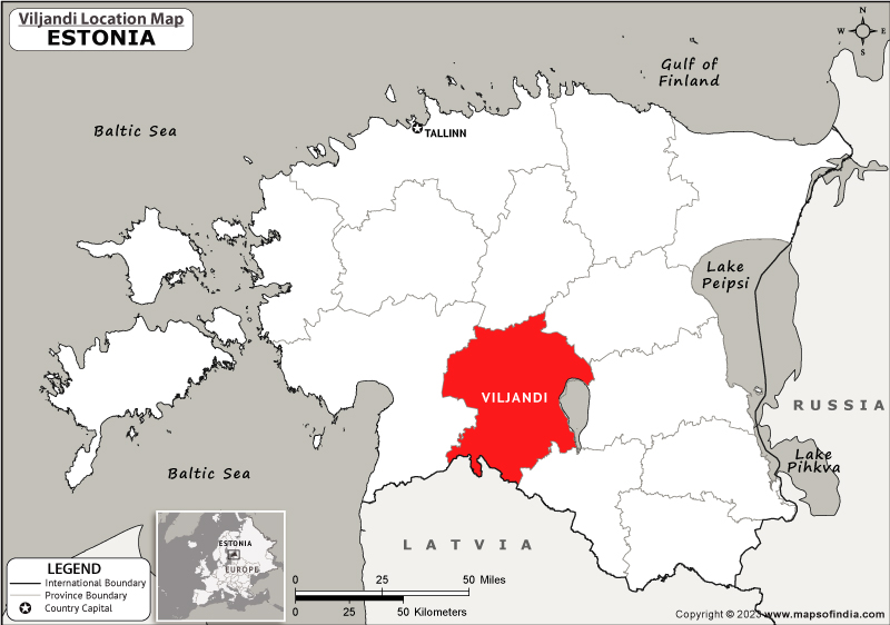 Viljandi Location Map