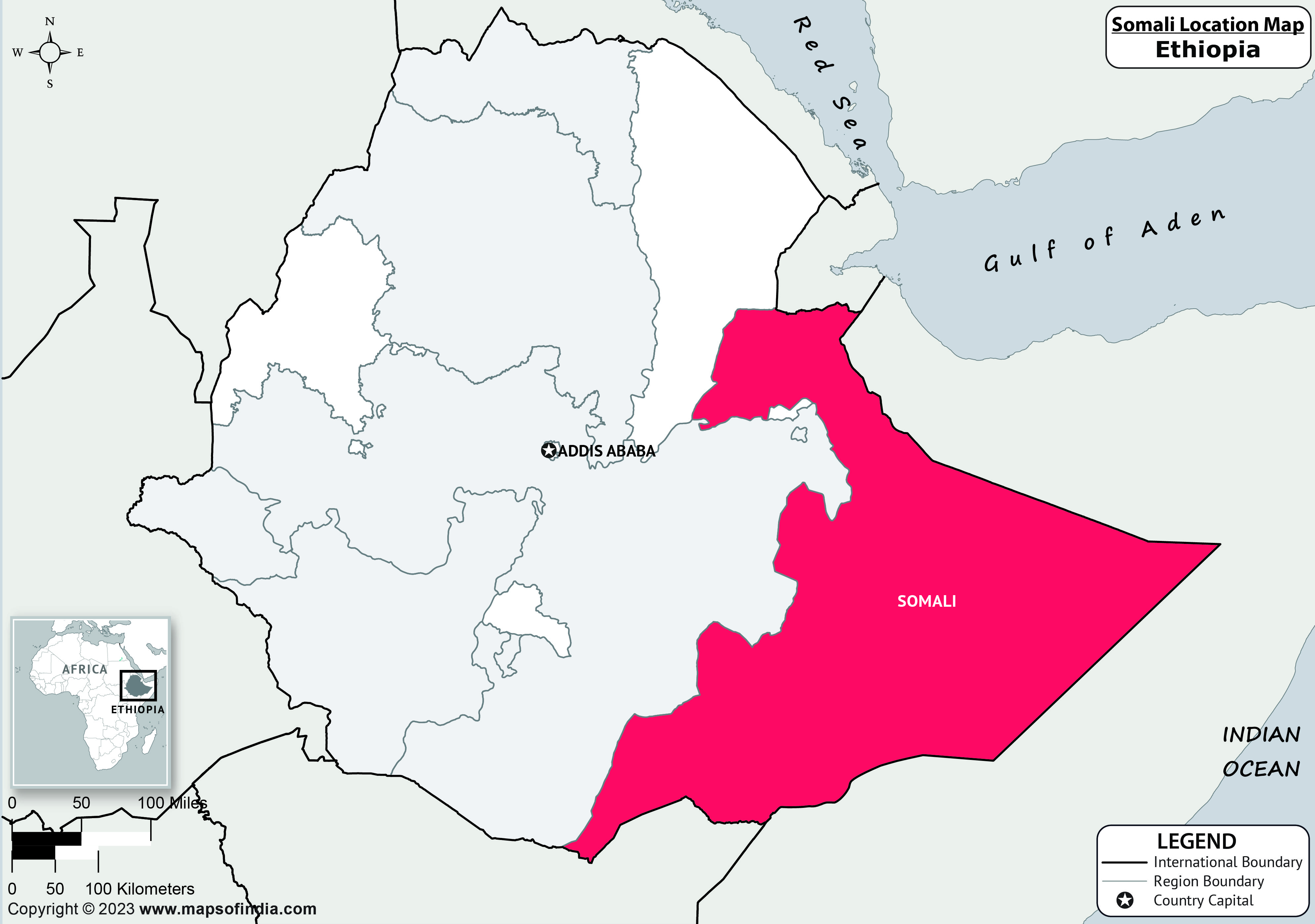 Somali Location Map
