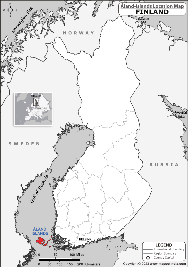 Aland Location Map