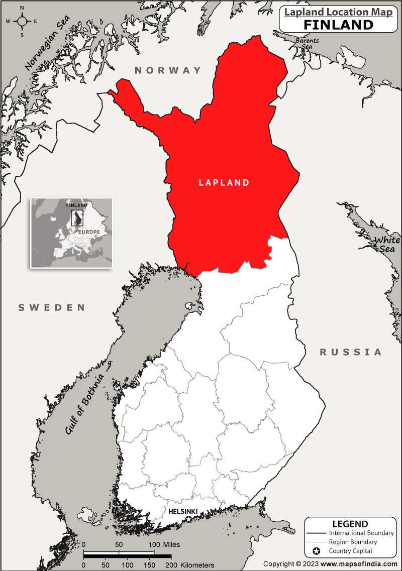 Lapland Location Map