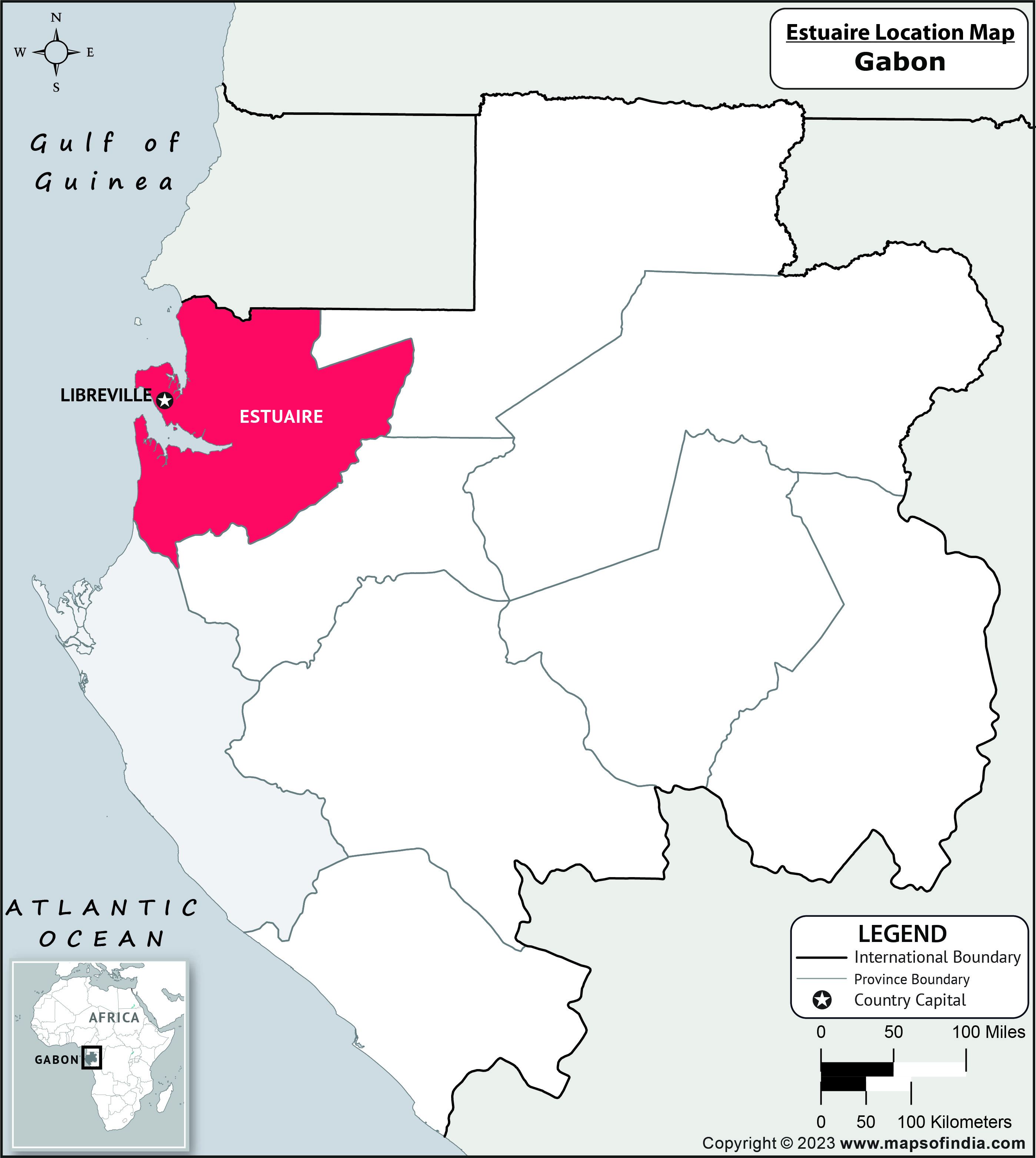 Estuaire Location Map