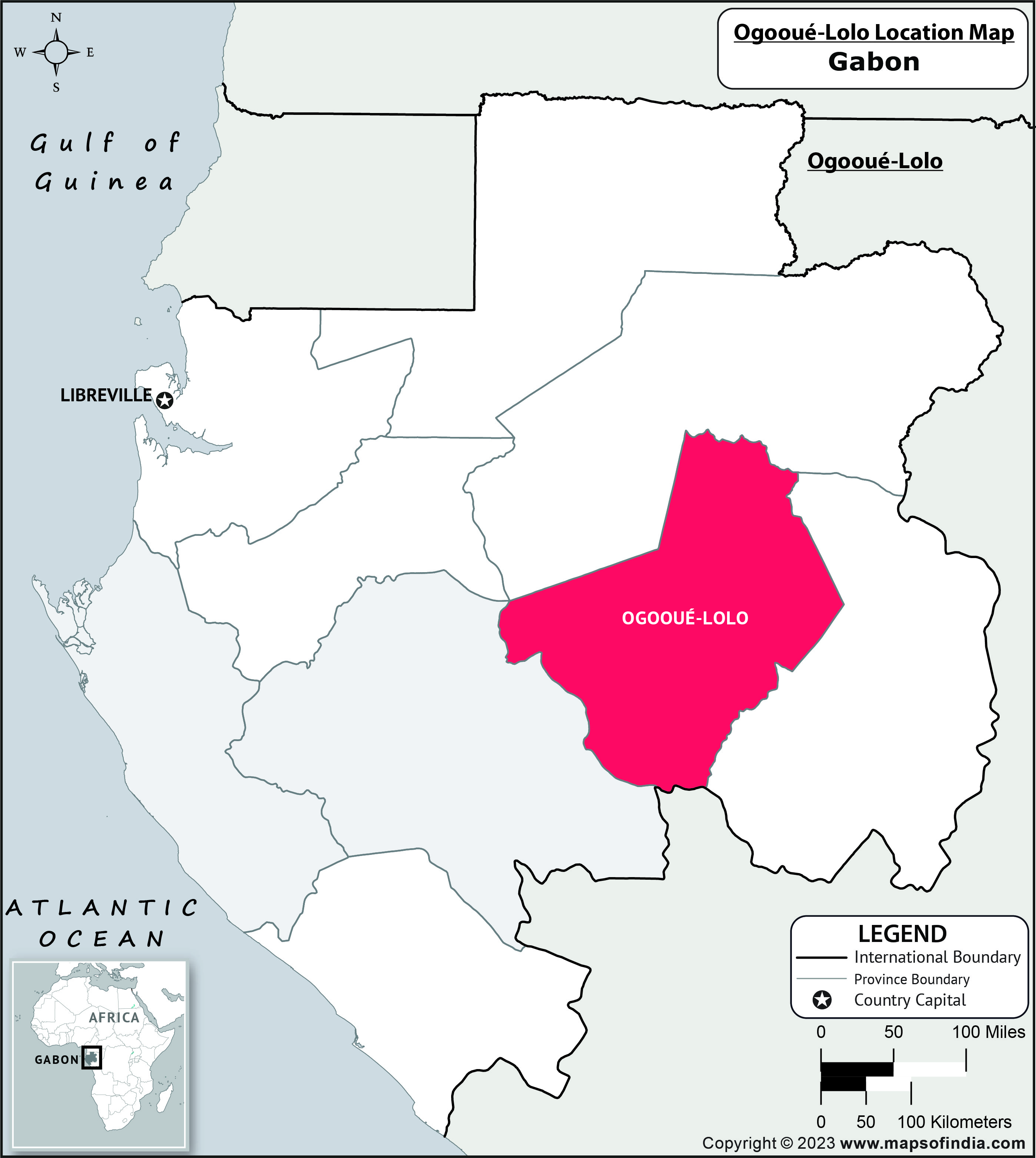 Ogooue Lolo Location Map