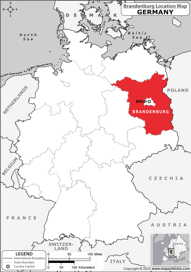 Brandenburg Location Map