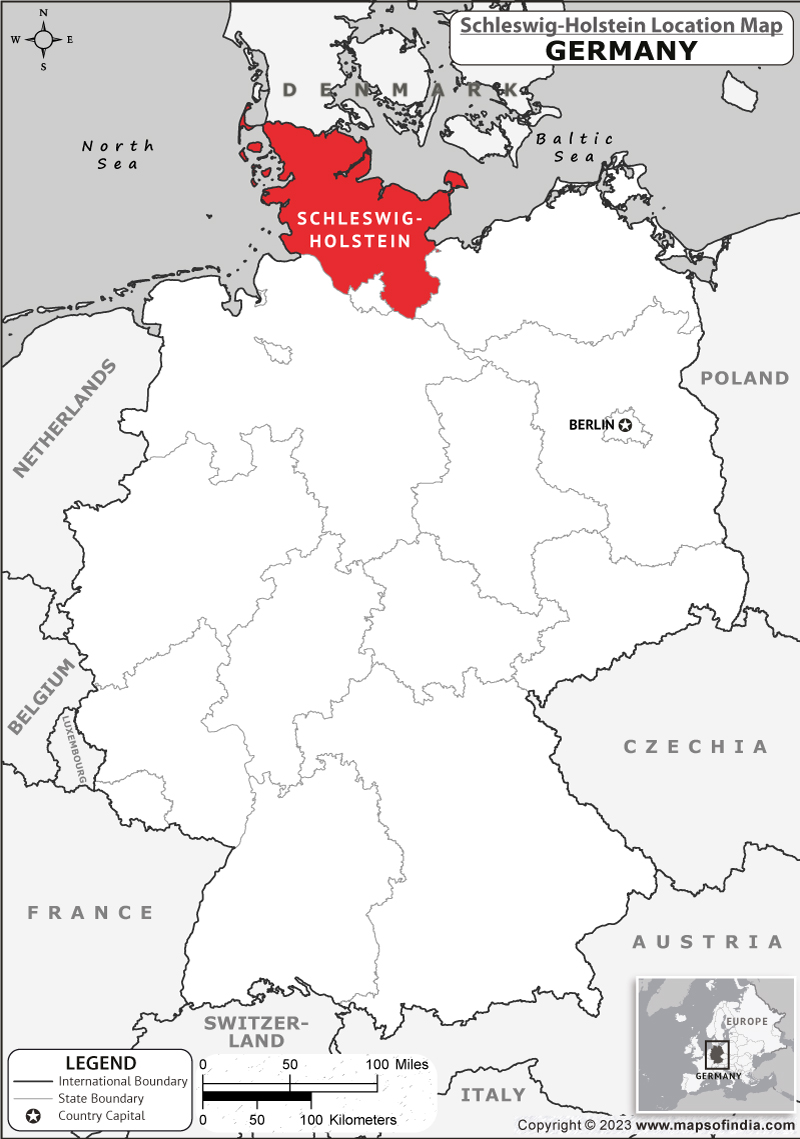 Schleswig Holstein Location Map