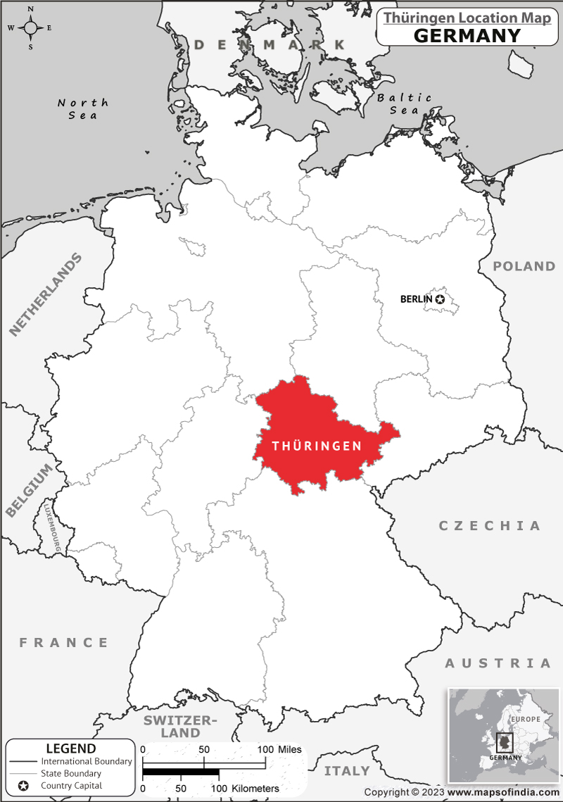 Thuringen Location Map