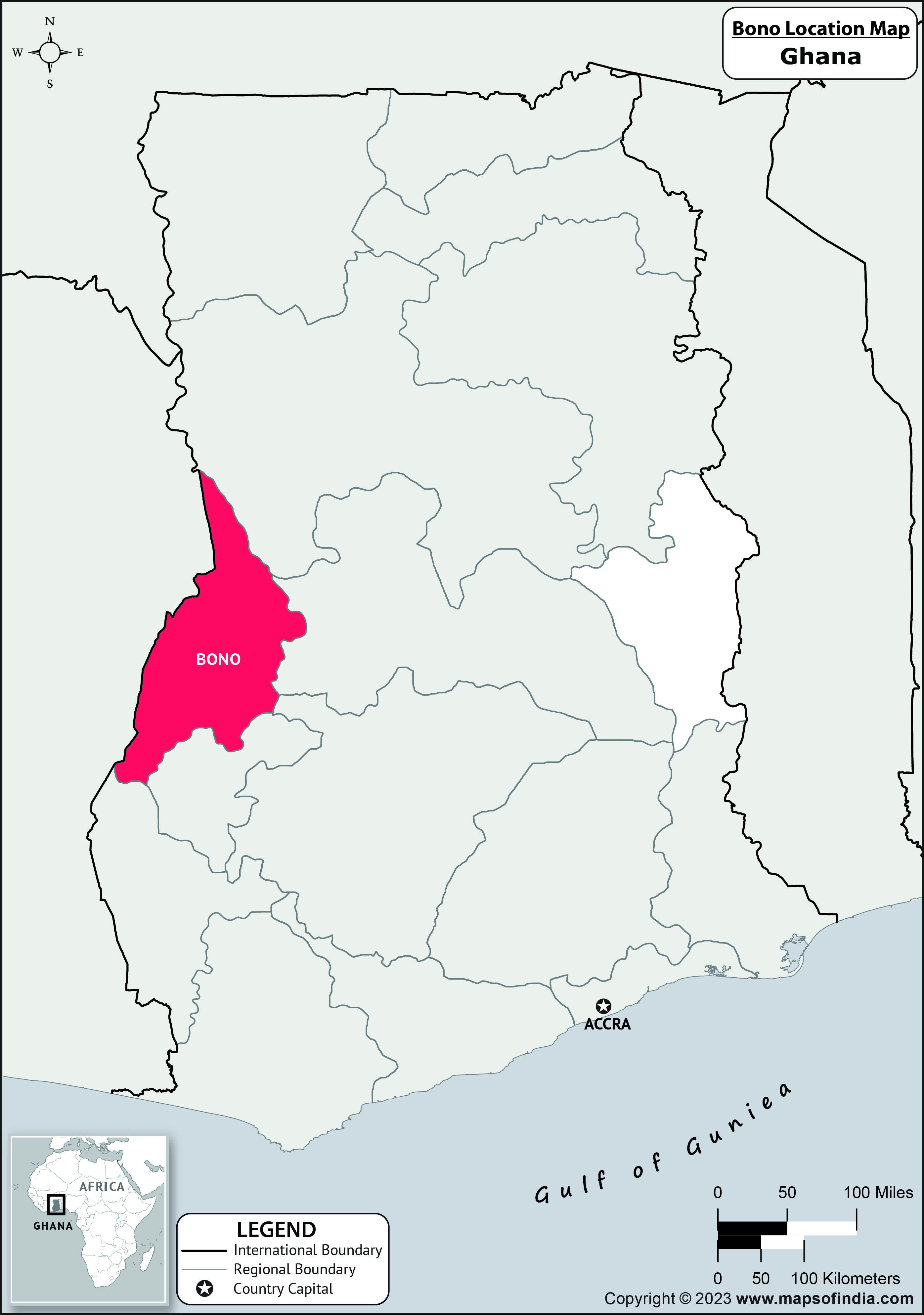 Bono Location Map