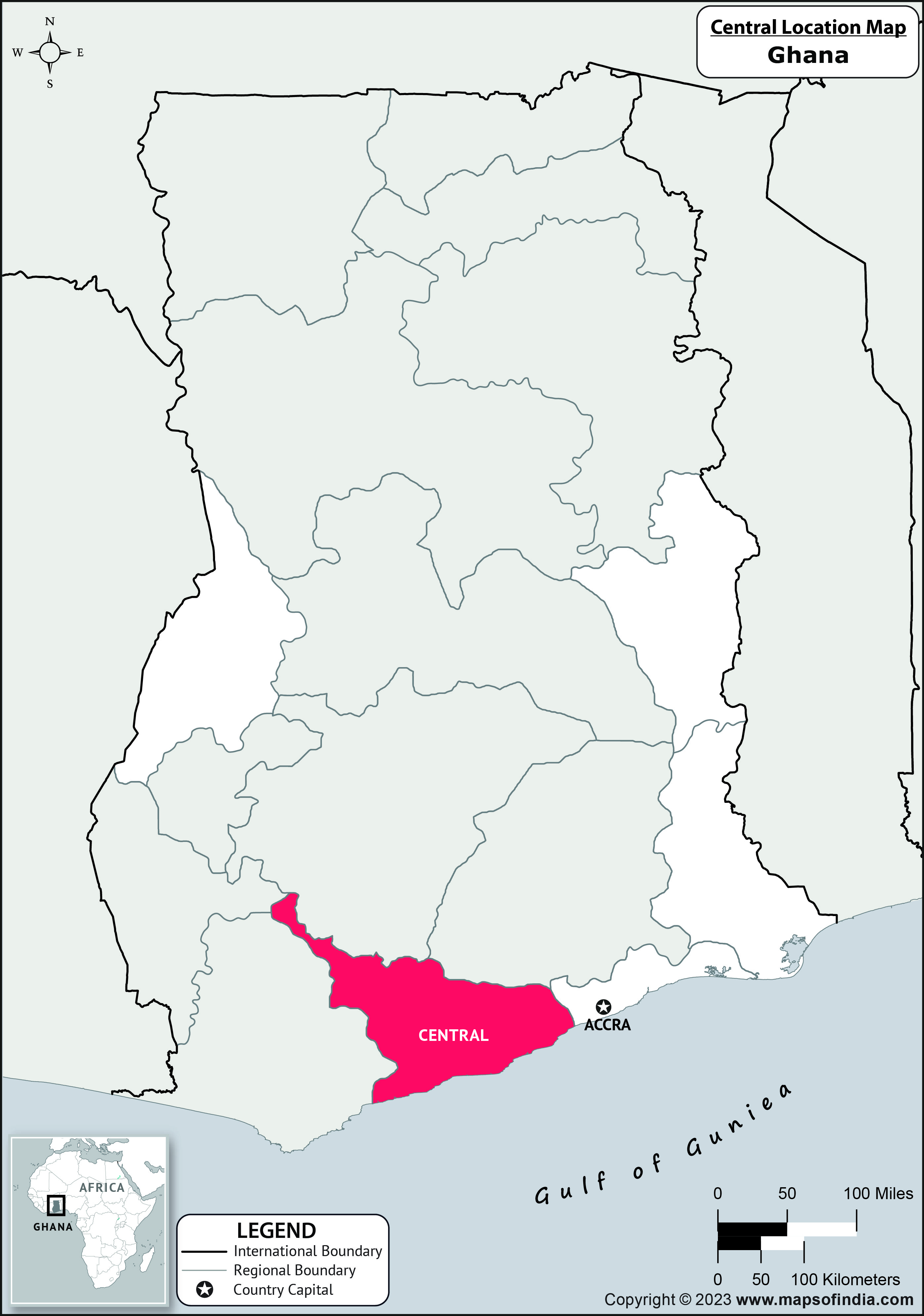 Central Location Map