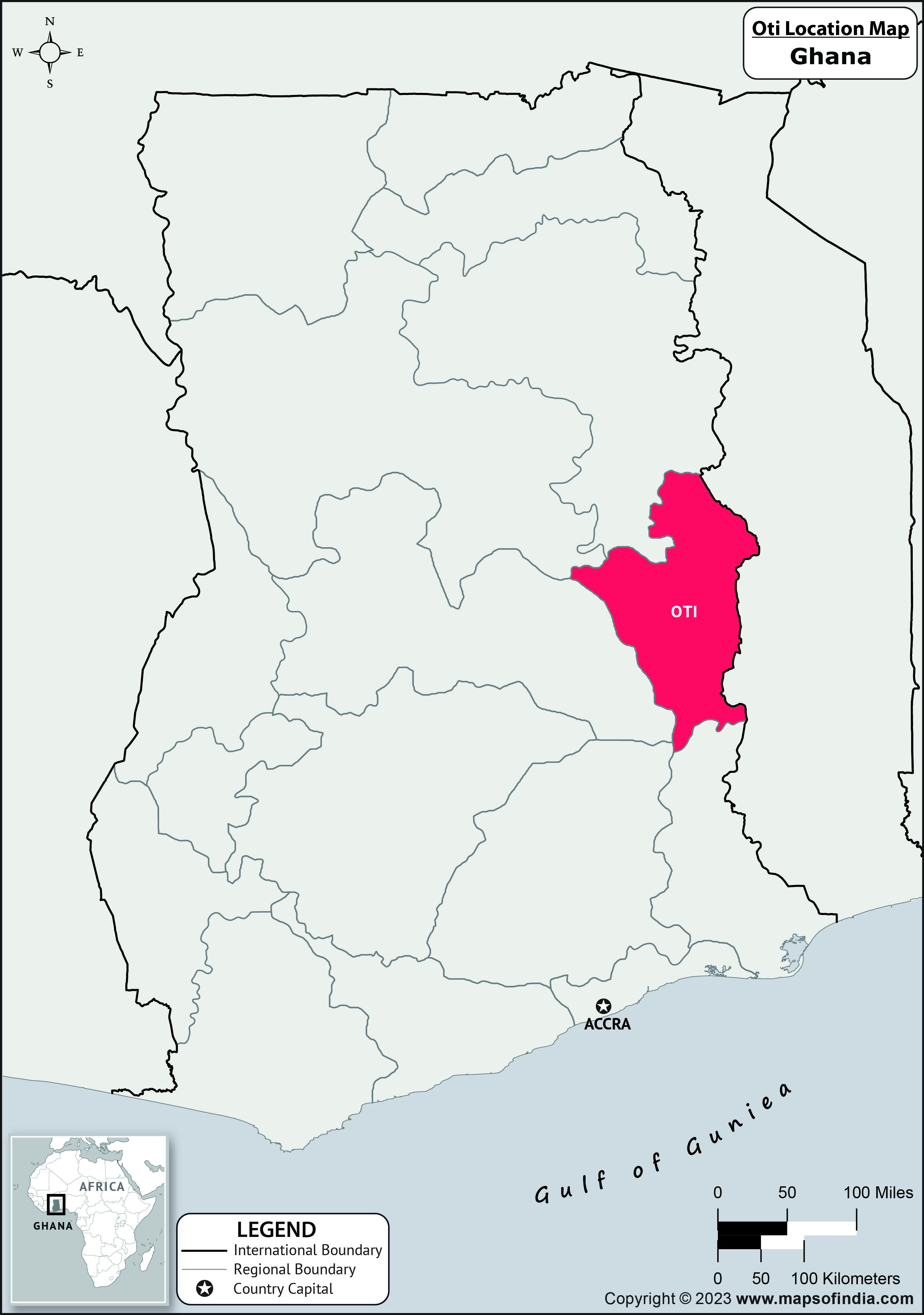 Oti Location Map