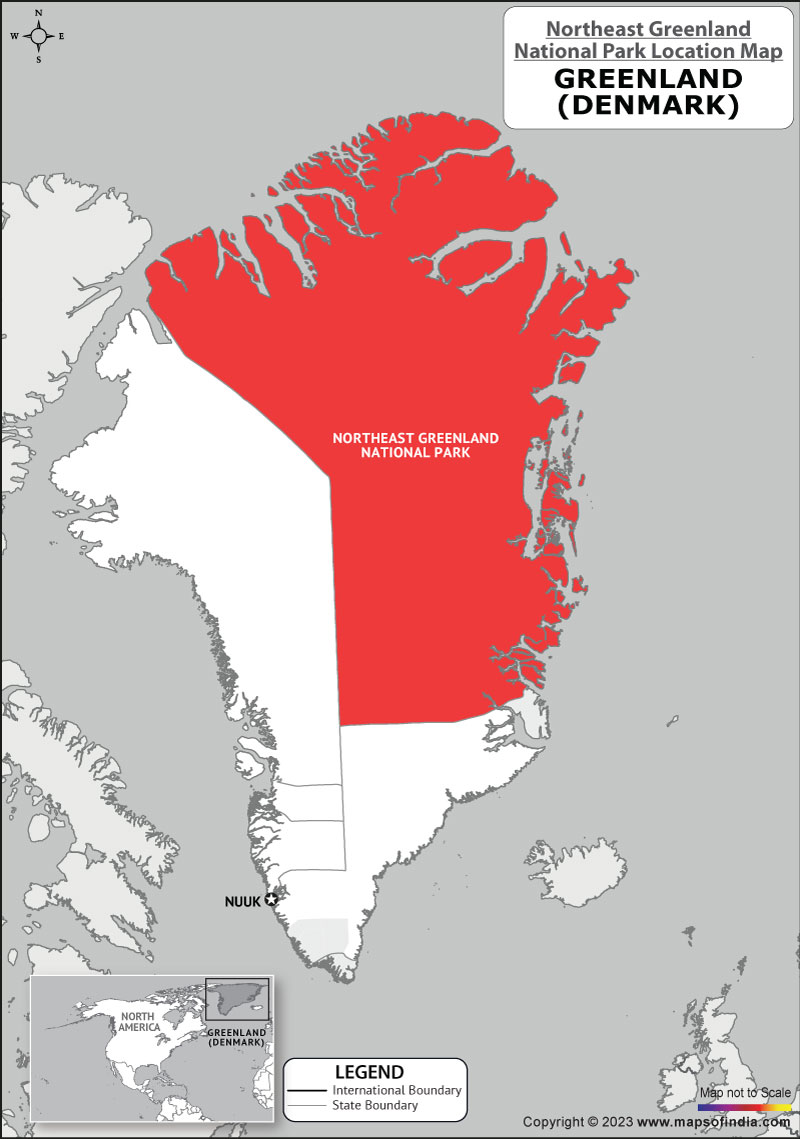 Northeast Greenland Location Map
