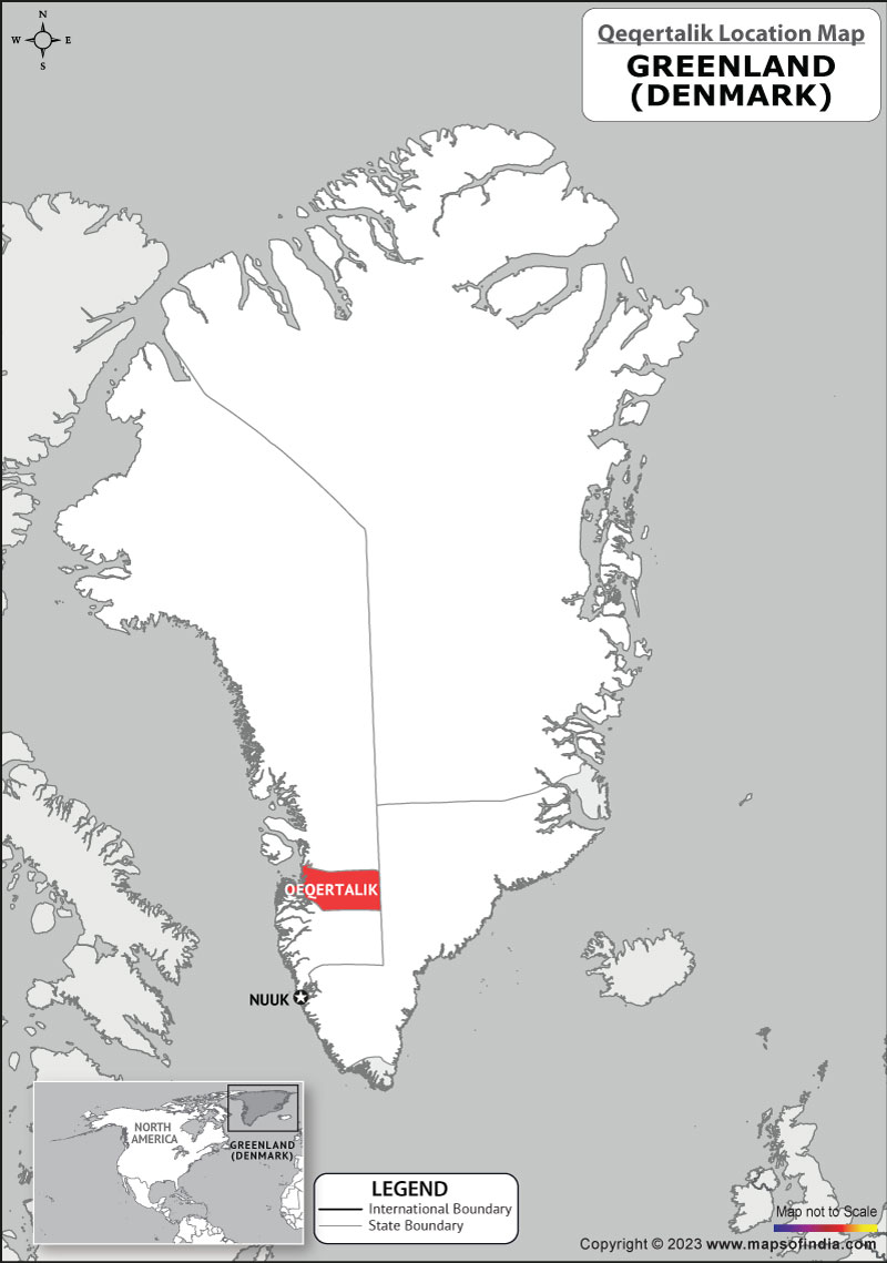 Where is Qeqertalik Located in Greenland? Qeqertalik Location Map in