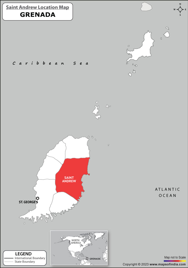 Saint Andrew Location Map