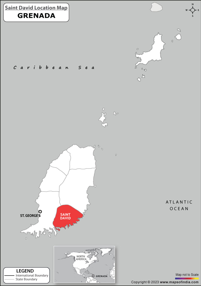 Map of Saint David Location Saint David Location Map