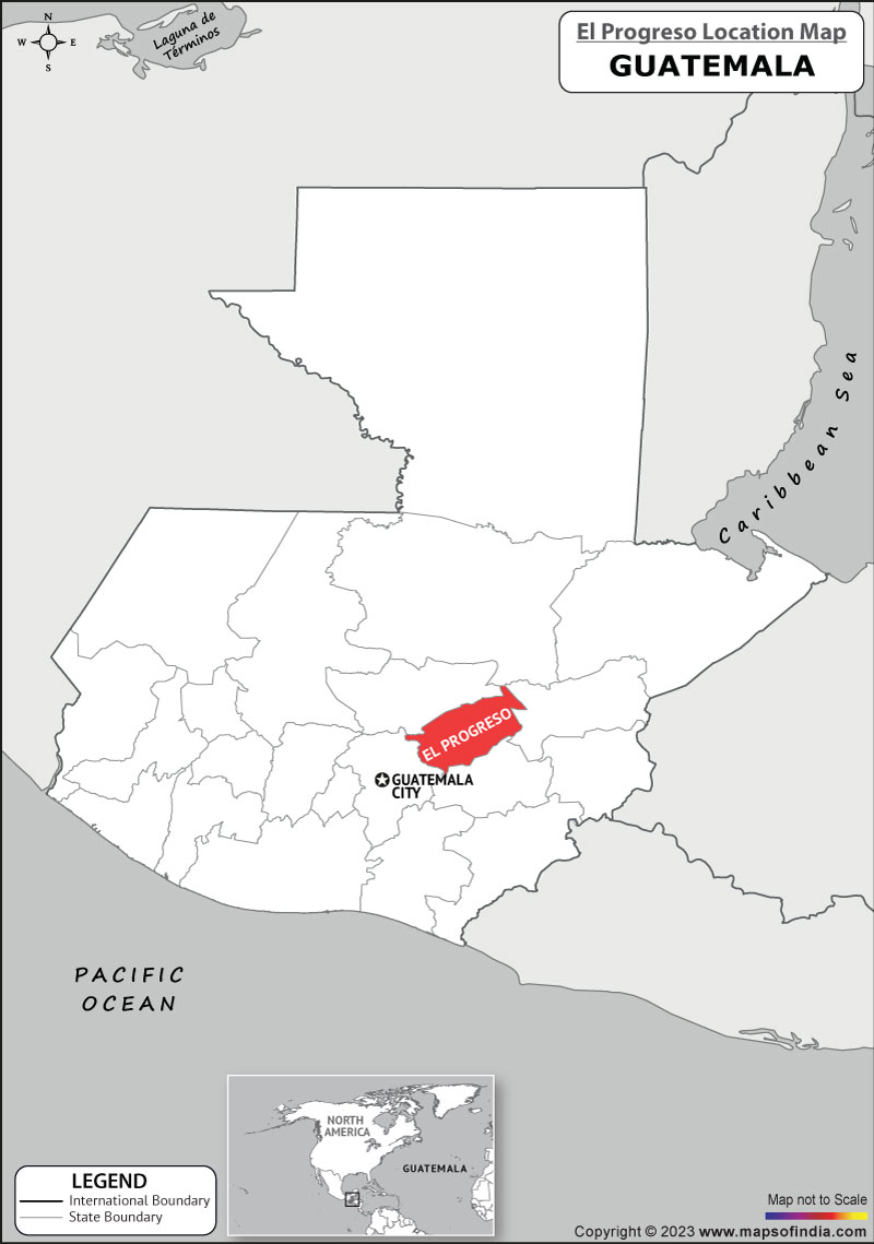 El Progreso Location Map