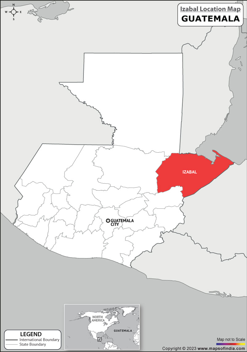 Izabal Location Map