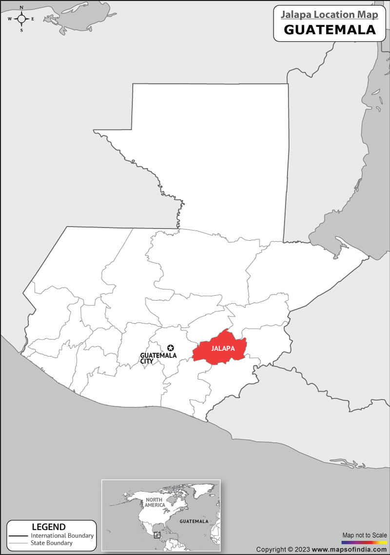 Where is Jalapa Located in Guatemala? | Jalapa Location Map in the ...