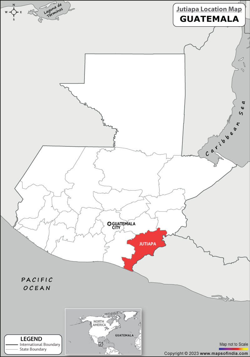 Where is Jutiapa Located in Guatemala? Jutiapa Location Map in the