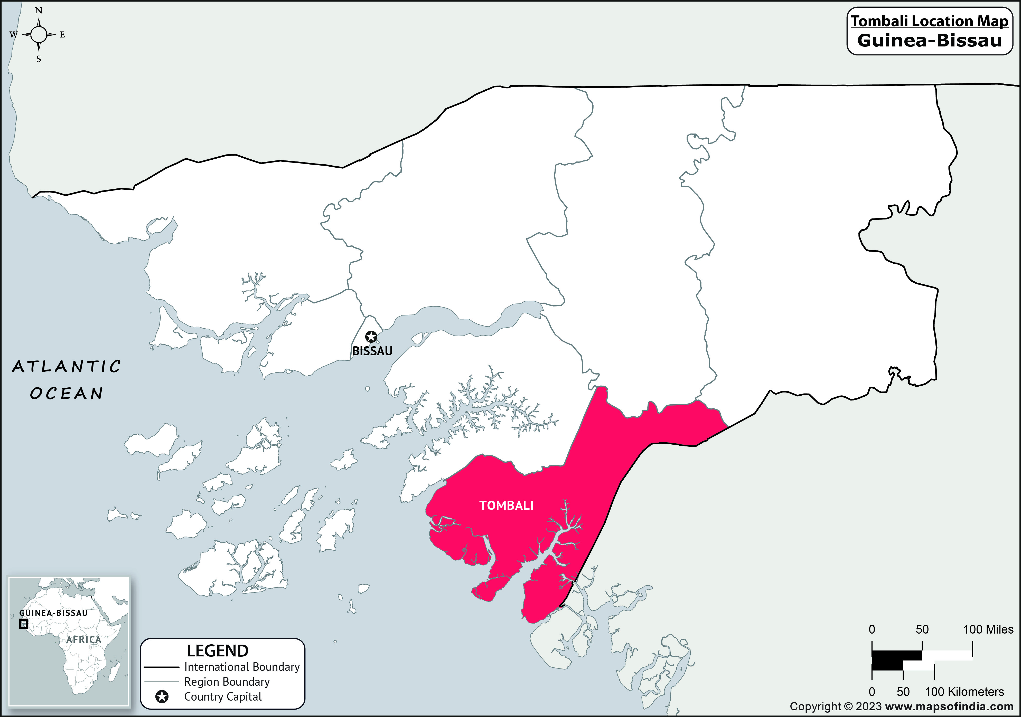 Map of Tombali Location Tombali Location Map