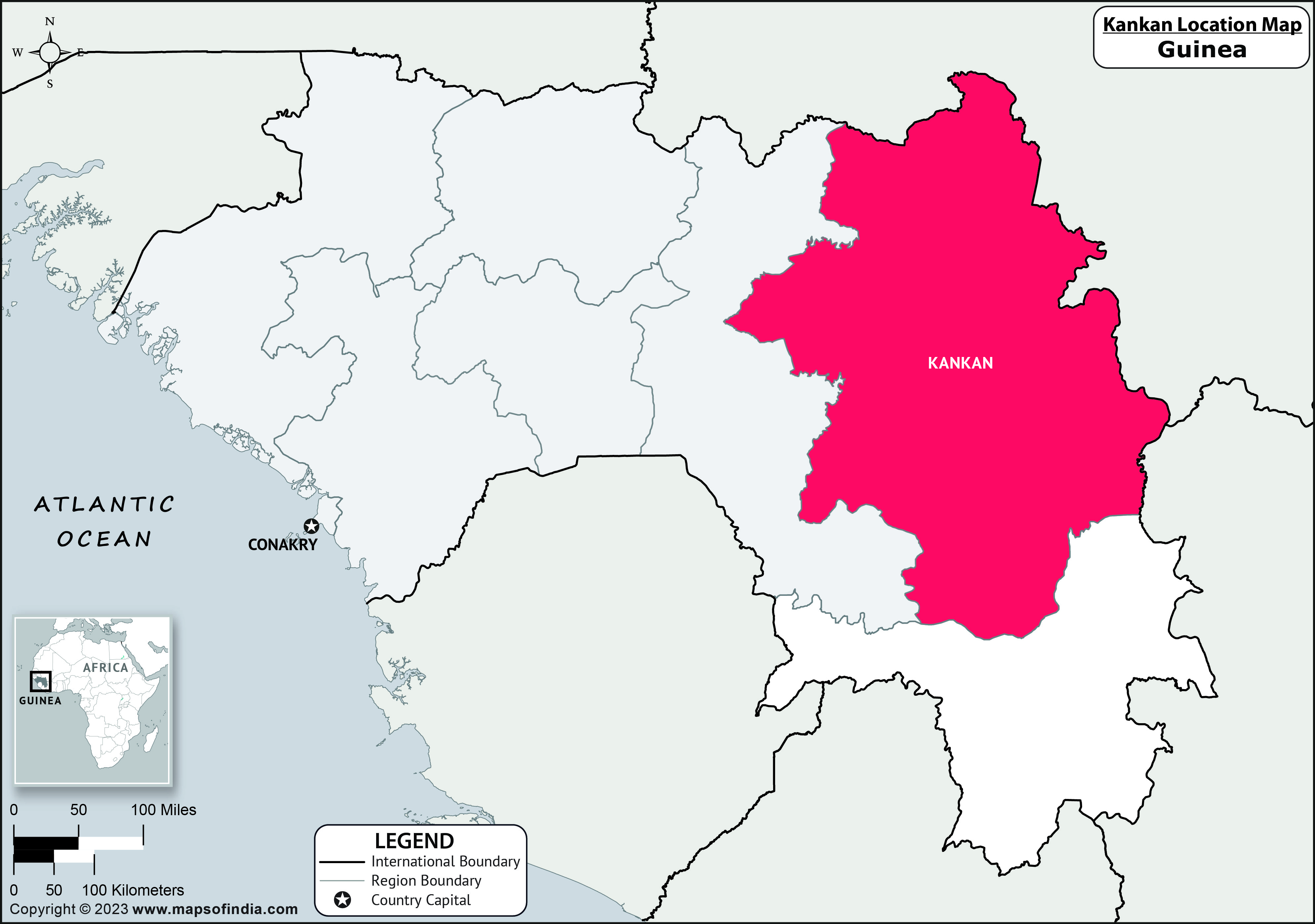 Kankan Location Map