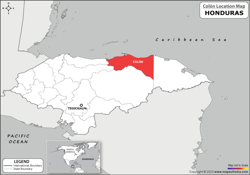 Colon Location Map