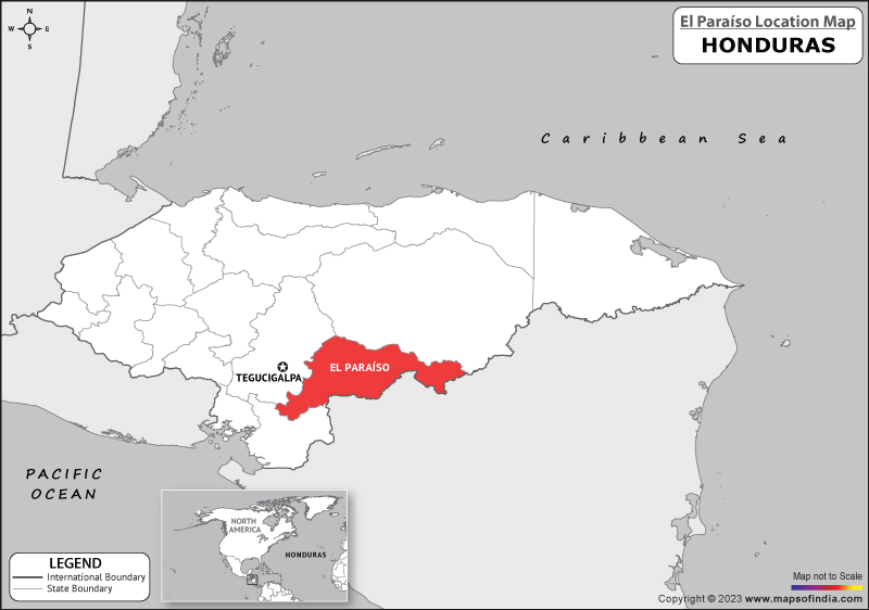 El Paraiso Location Map